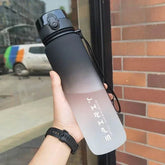 1 Liter Large Capacity Sports Water Bottle Leak Proof Colorful Plastic Cup Drinking Outdoor Travel Portable Gym Fitness Jugs - Nuprozone